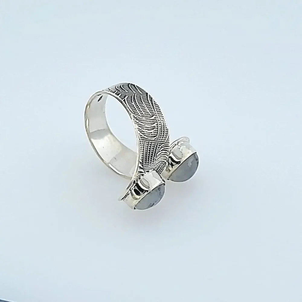 925 Sterling Silver Moonstone Ring Jewelry
